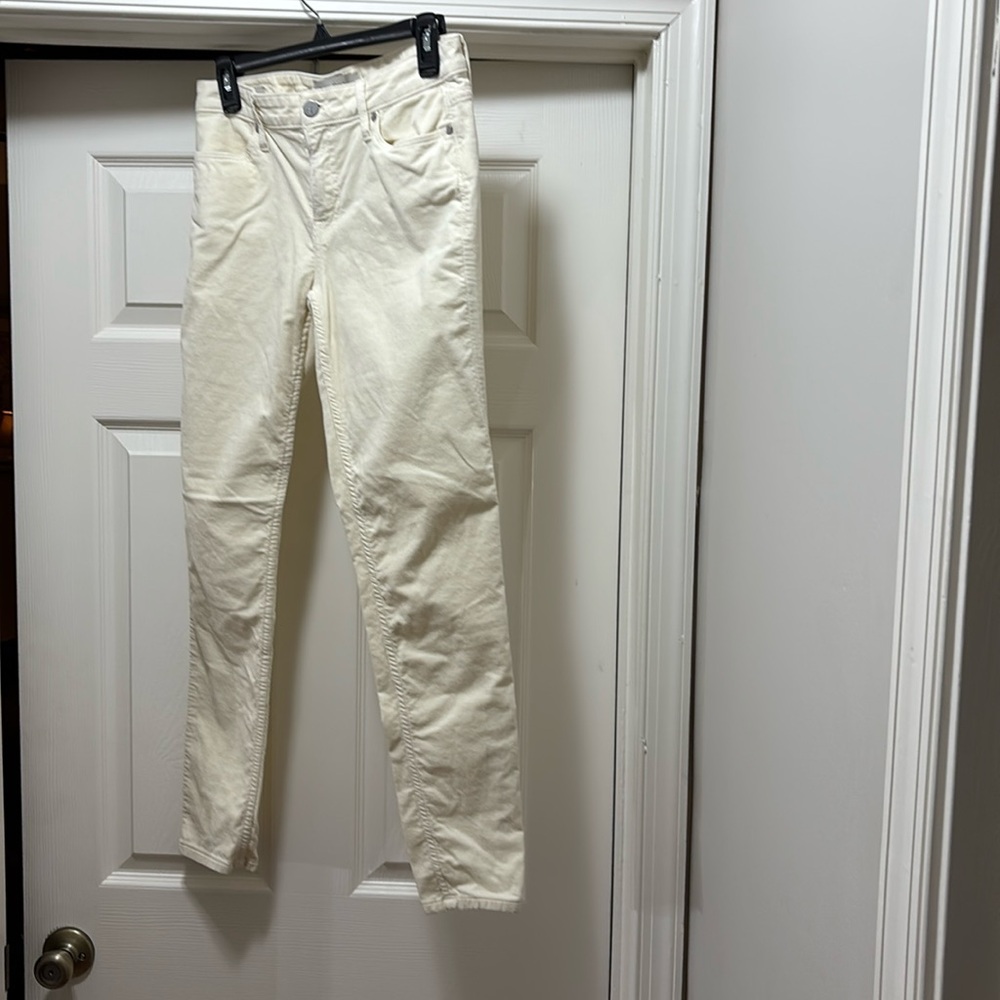 Calvin Klein soft jeans in a winter white cream color.